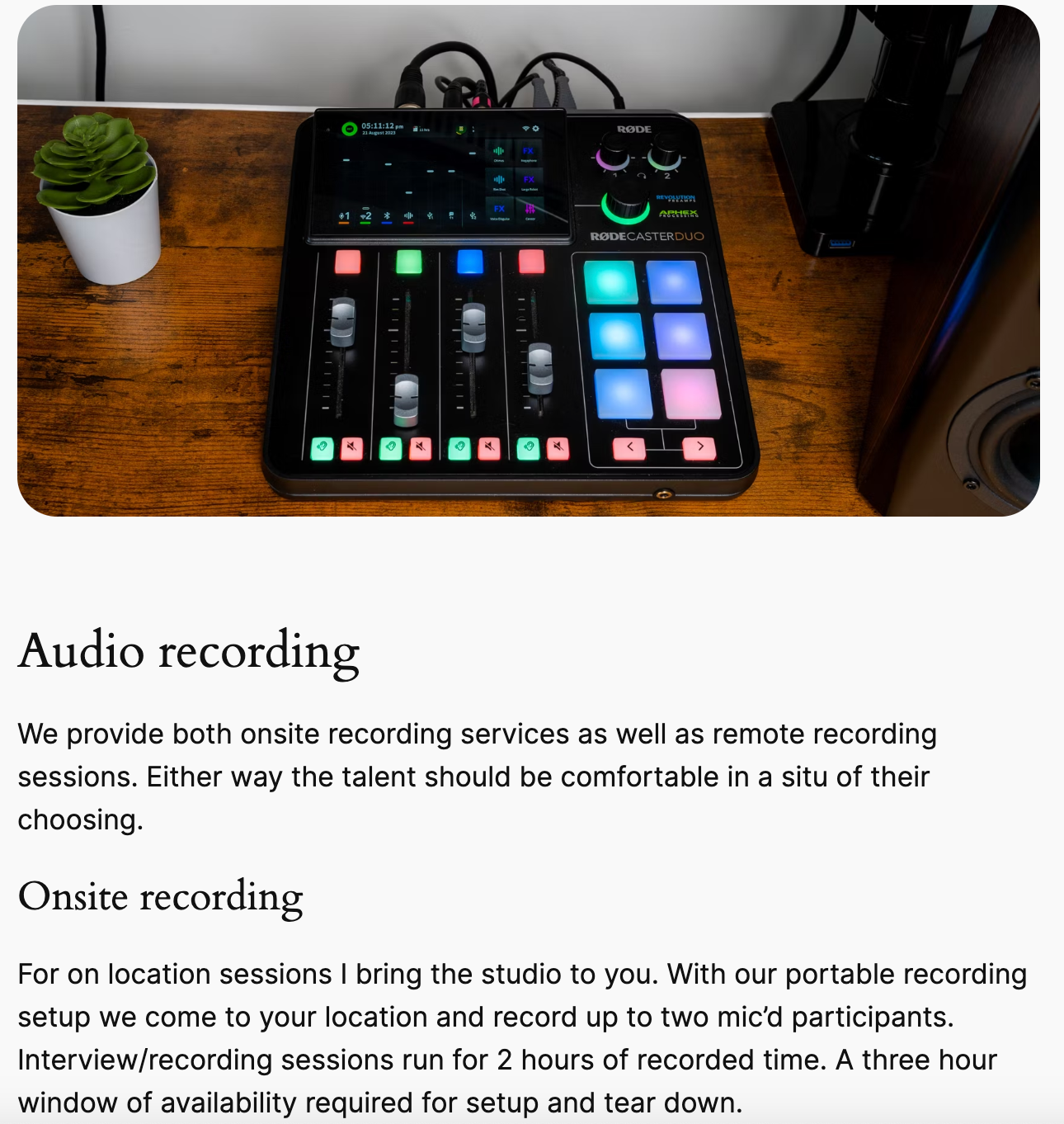 Automotive Audio Recording